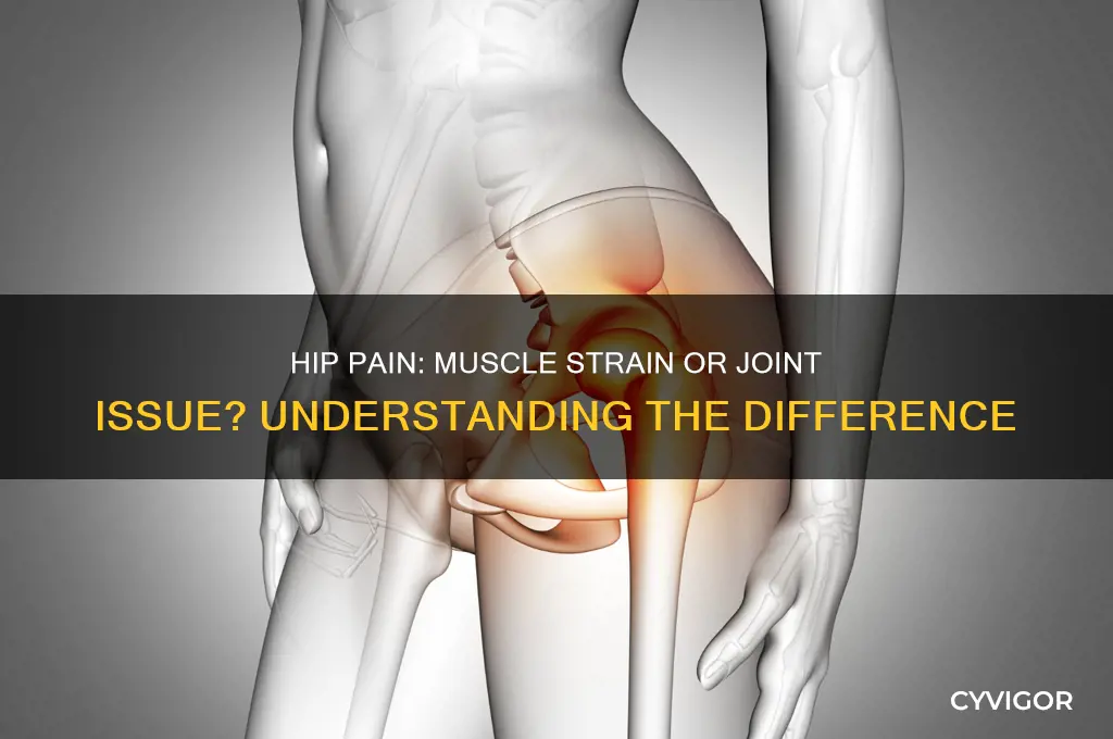 is hip pain muscle or joint