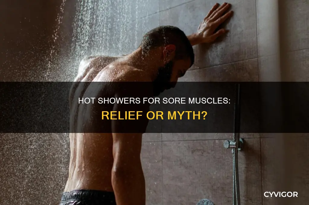 is hot shower good for sore muscles