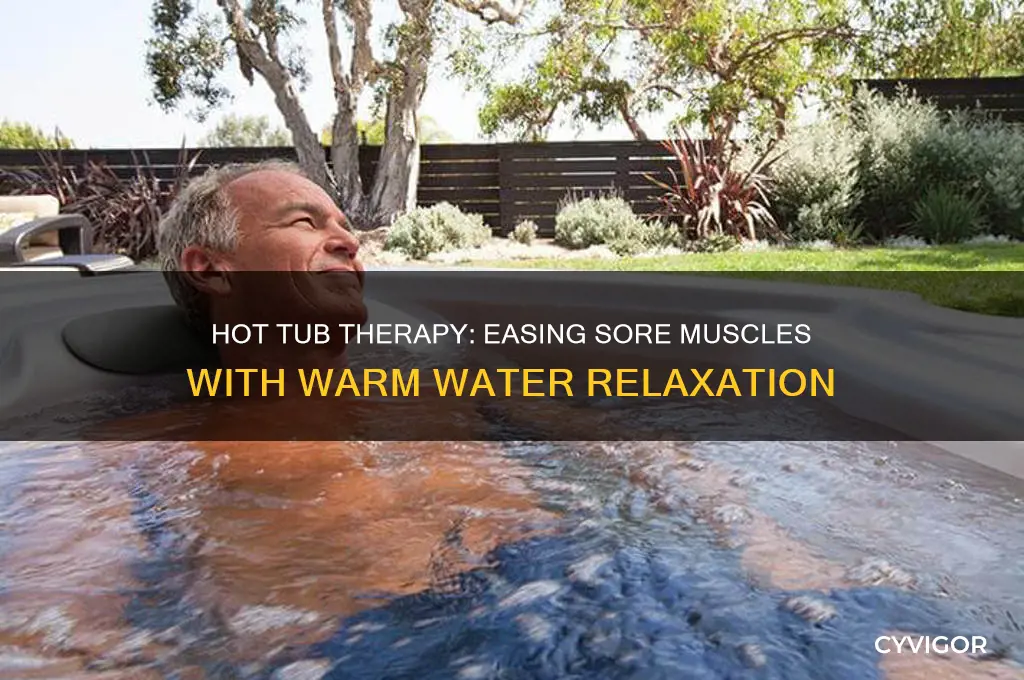 is hot tubbing good for sore muscles