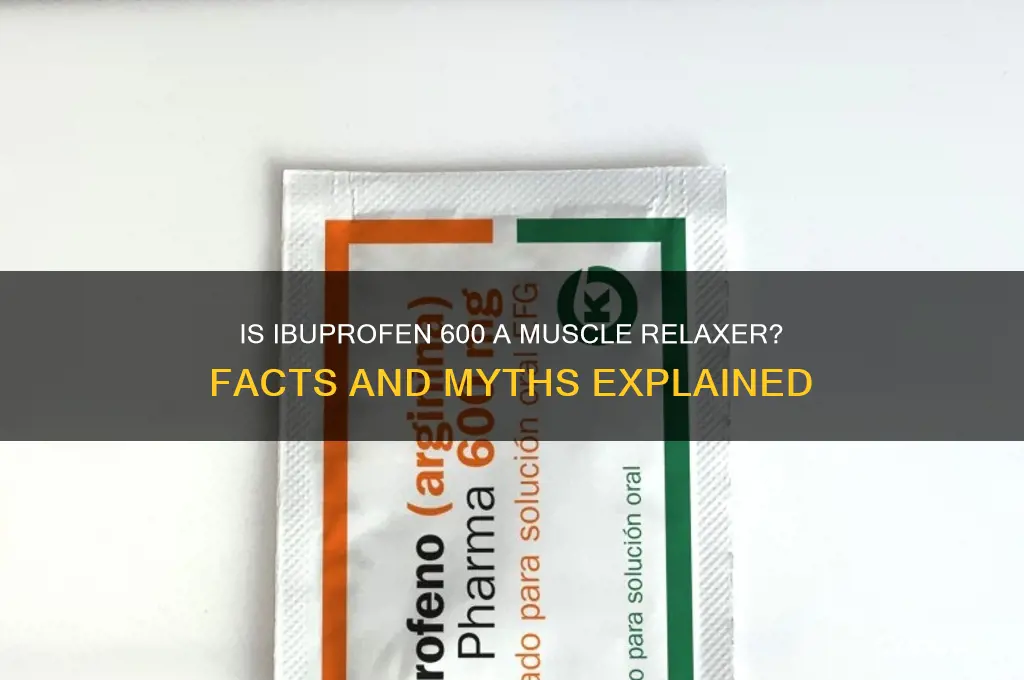 is ibuprofen 600 a muscle relaxer