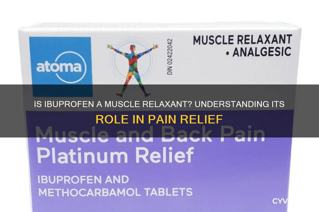 is ibuprofen a muscle relaxant