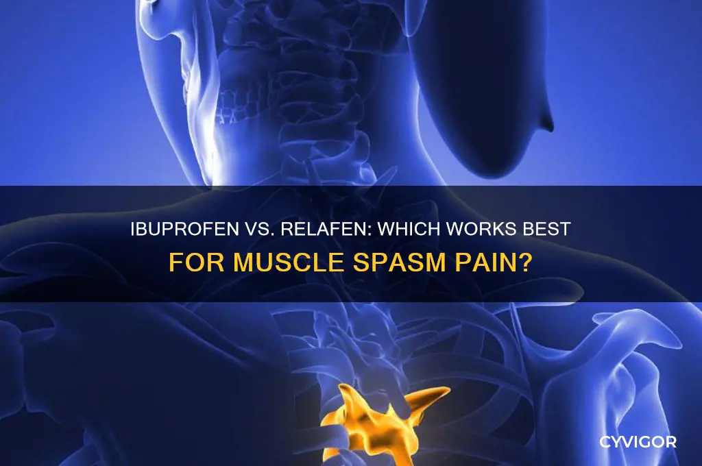 is ibuprofen better than relafen for muscle spasm pain