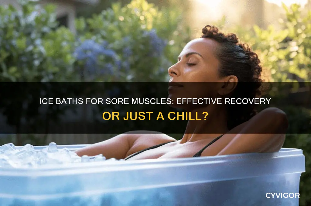 is ice baths good for sore muscles