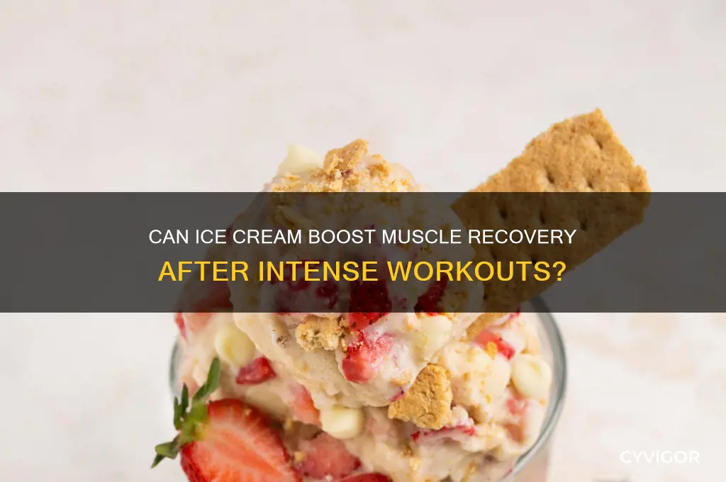 is ice cream good for muscle recovery