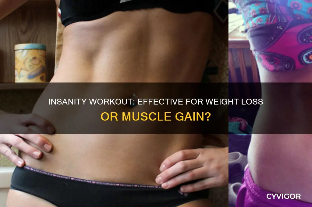 is insanity for weight loss or muscle gain