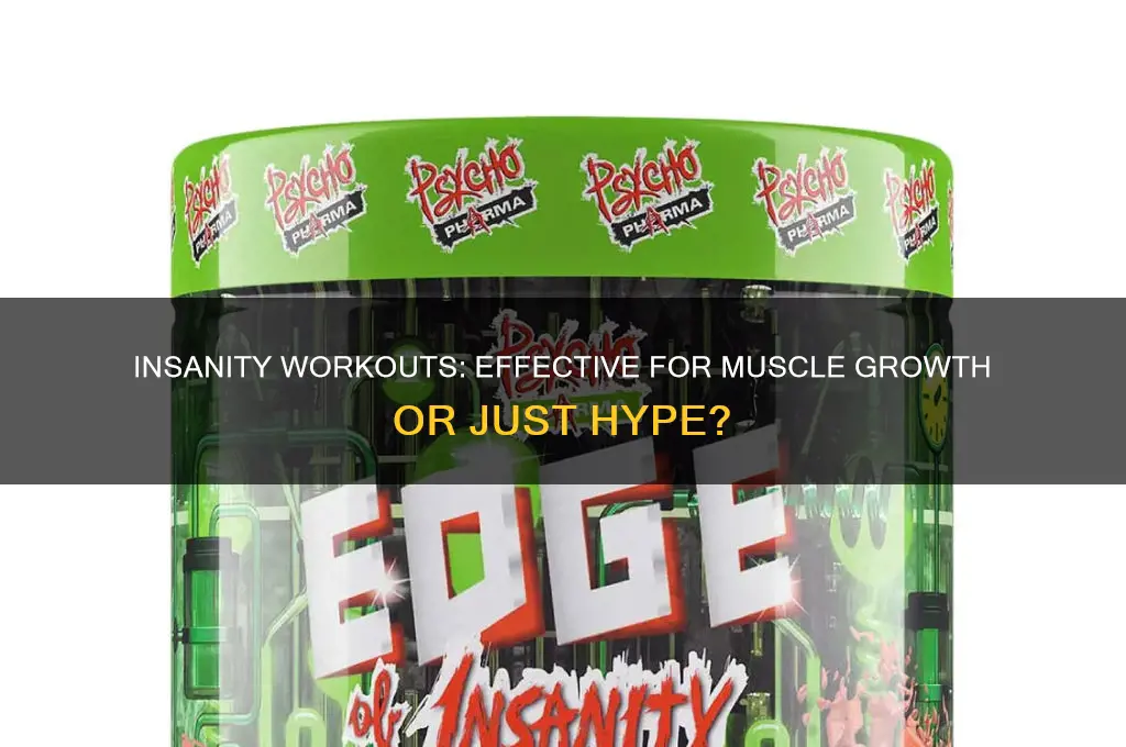 is insanity good for muscle growth