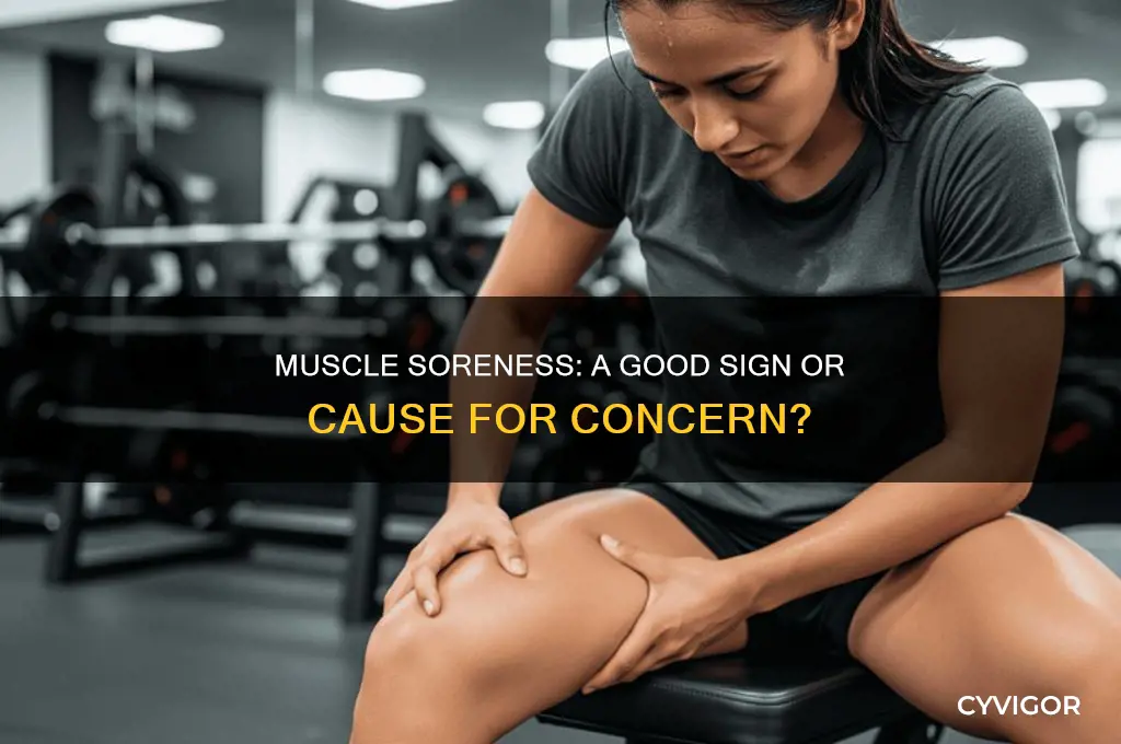is it a good sign if my muscles are sore
