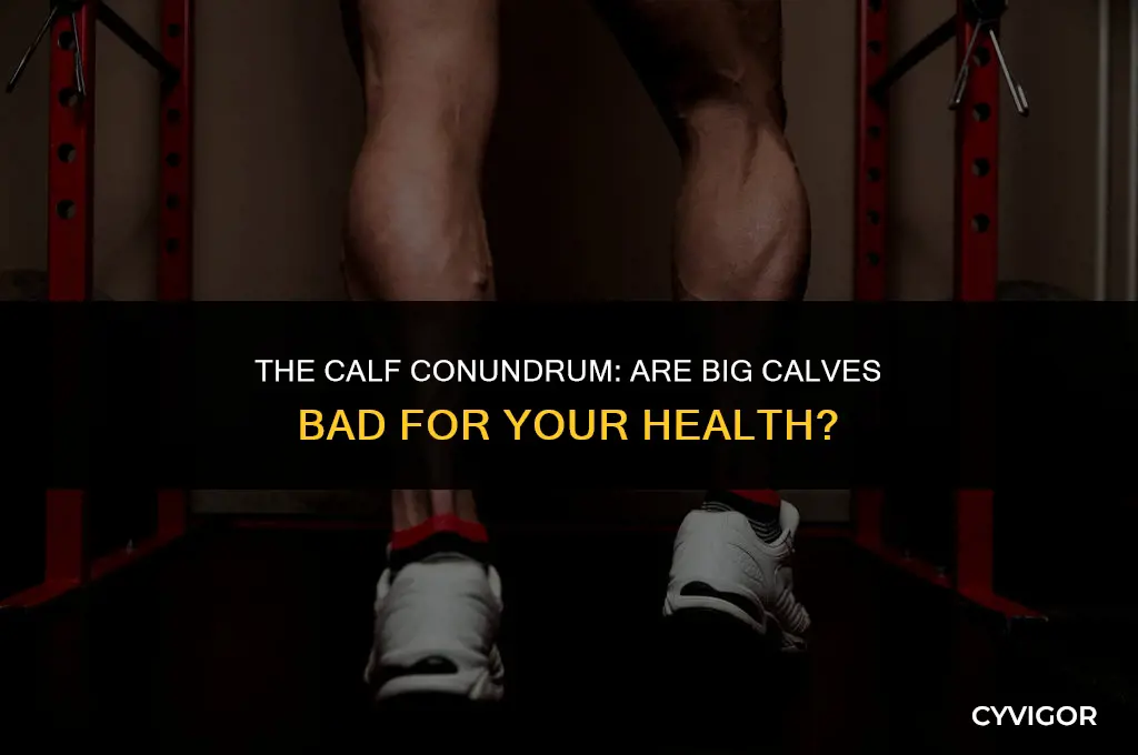 is it bad to have big calf muscles