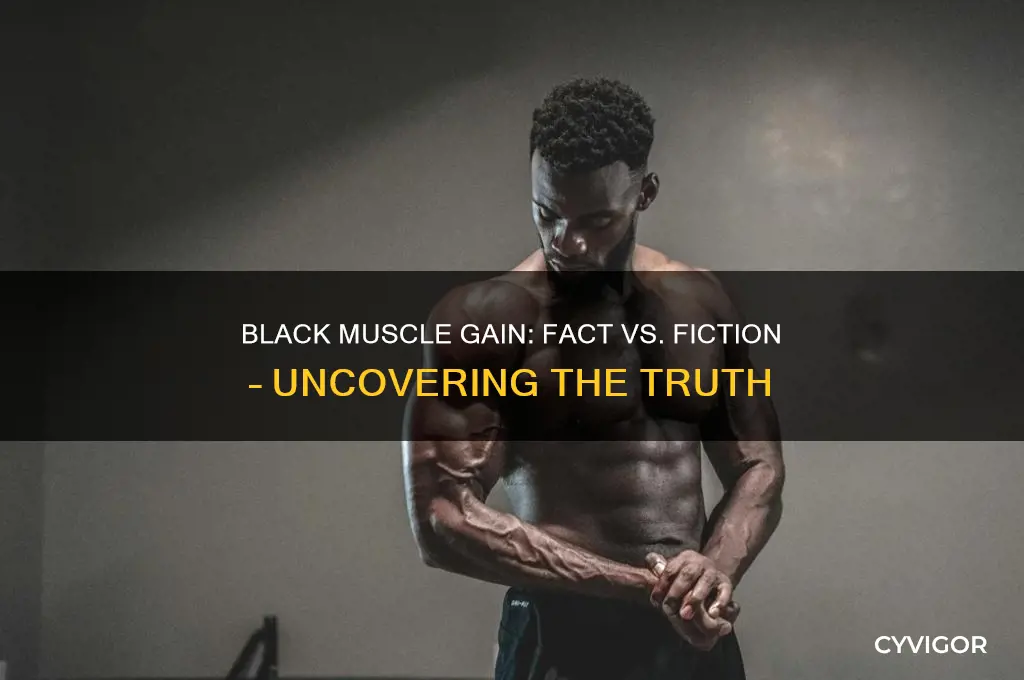 is it easier for black people to gain muscle