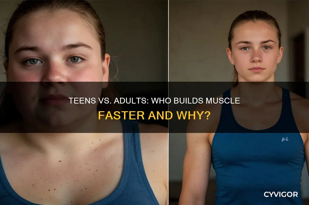 is it easier for teens to gain muscles than adult