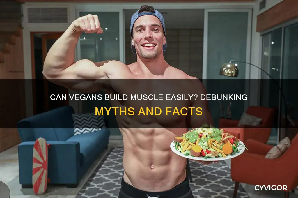 is it easier to gain muscle as a veagan