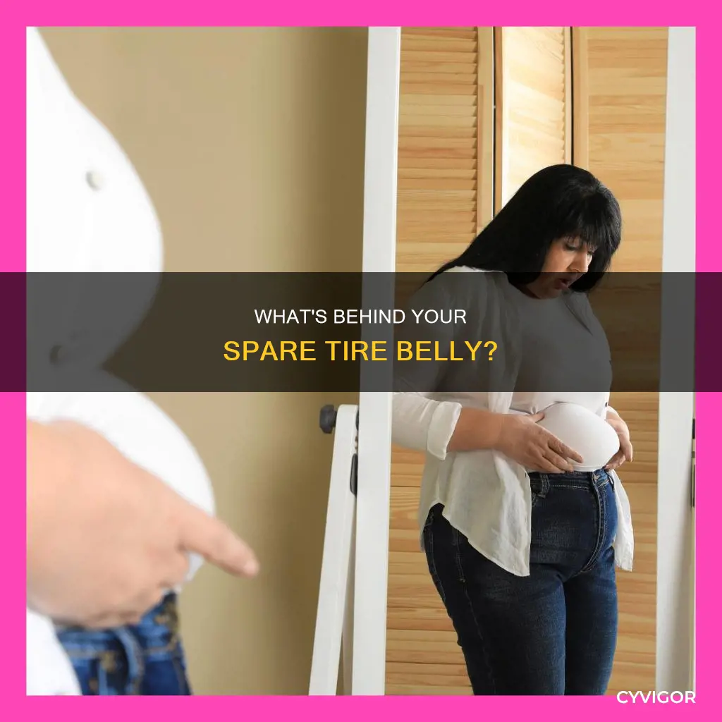 is it fat or muscle that causes spare tire belly