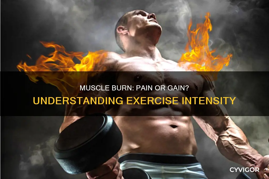 is it good if your muscles are burning