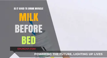 Should You Drink Muscle Milk Before Bed? Pros and Cons