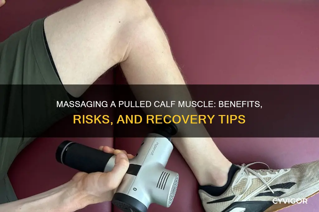 is it good to massage a pulled calf muscle