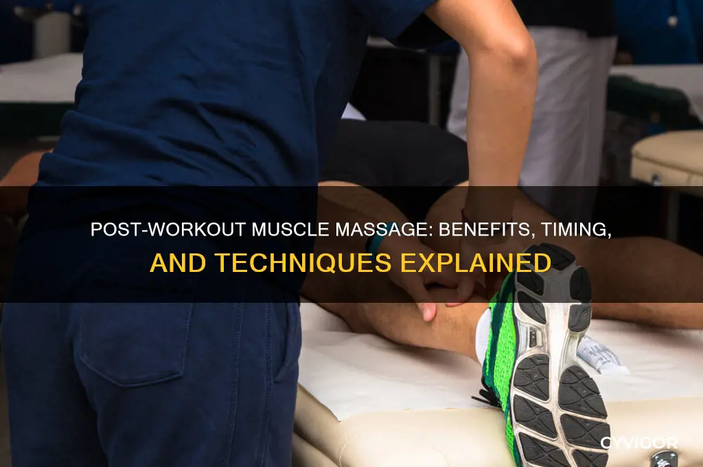 is it good to massage muscles after working out