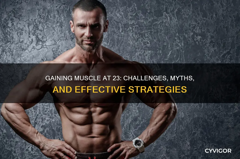 is it hard to gain muscle at 23