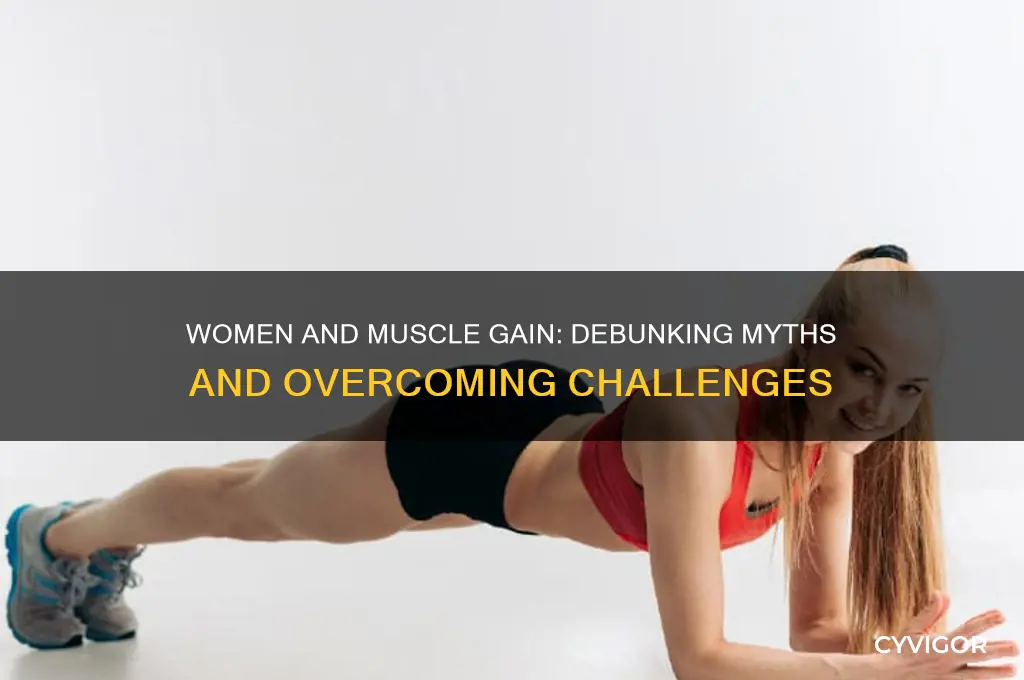is it harder for women to gain muscle