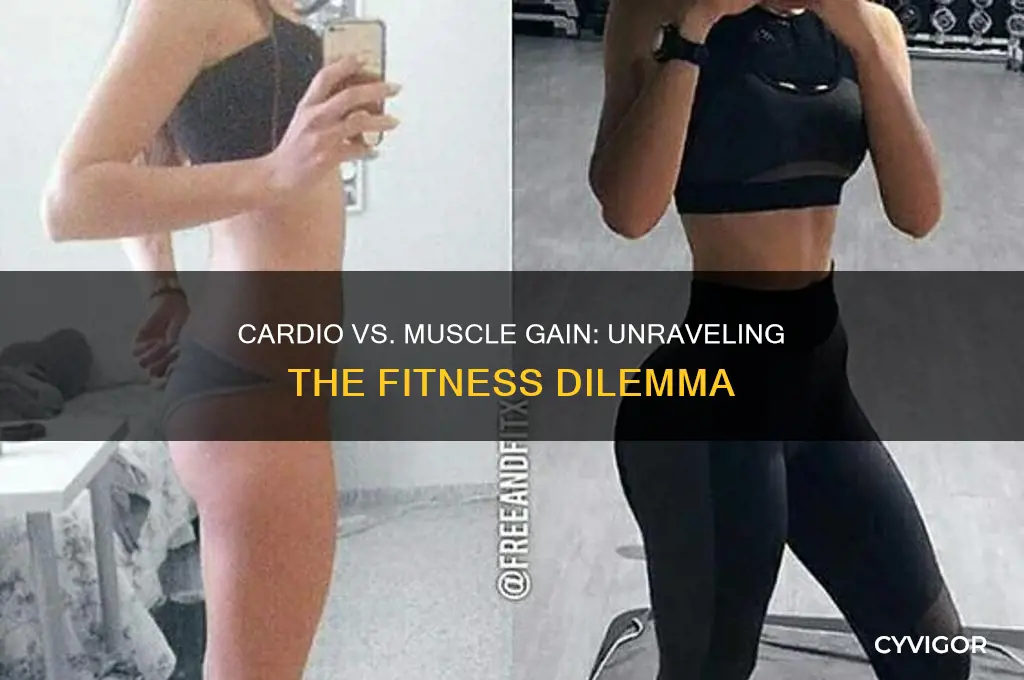 is it harder to gain muscle cardio