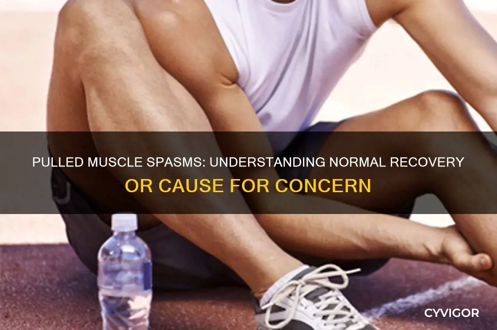 is it normal for a pulled muscle to spasms