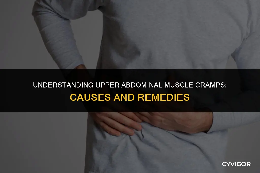 is it normal for my upper abdominals muscles to cramp