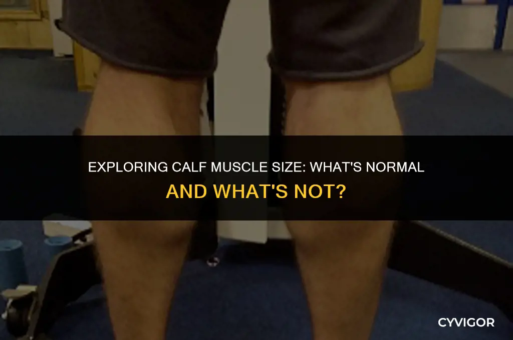 is it normal to have big calf muscle