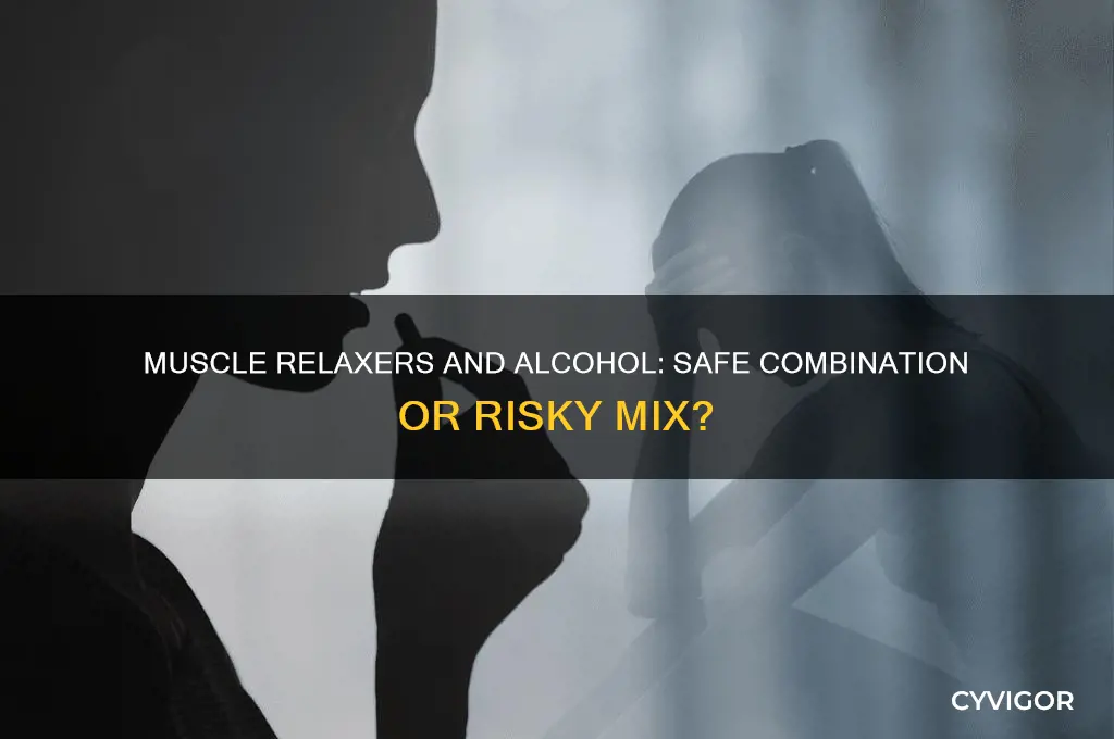is it ok to take a muscle relaxer after drinking