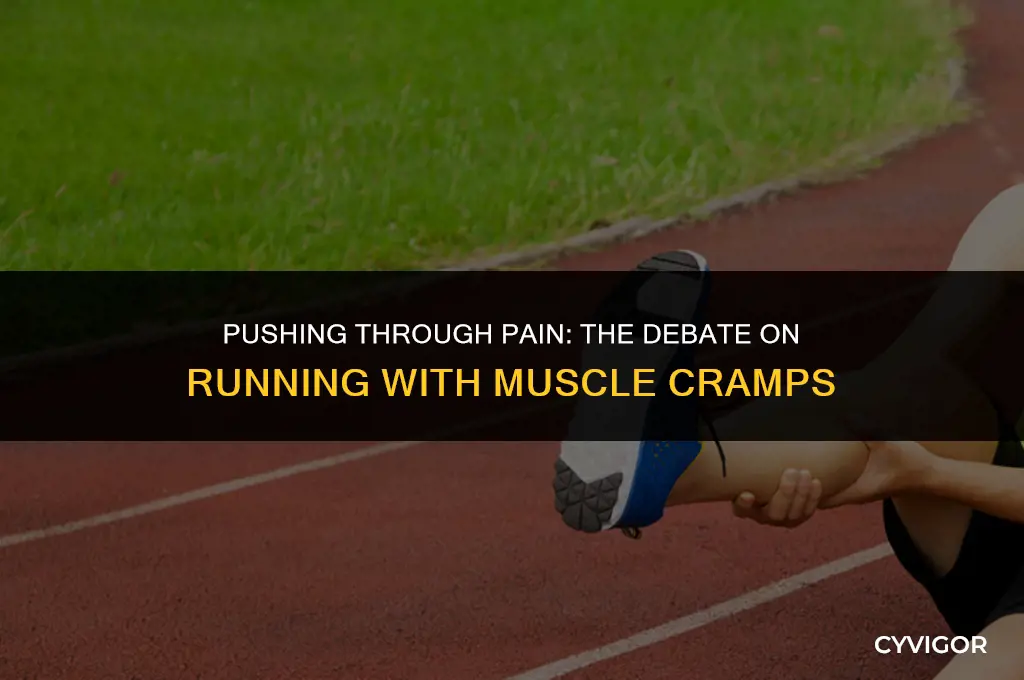 is it okay to run through muscle cramps