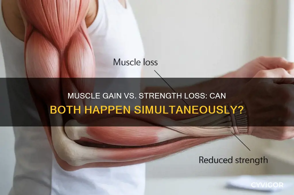 is it possible to gain muscle and lose strength