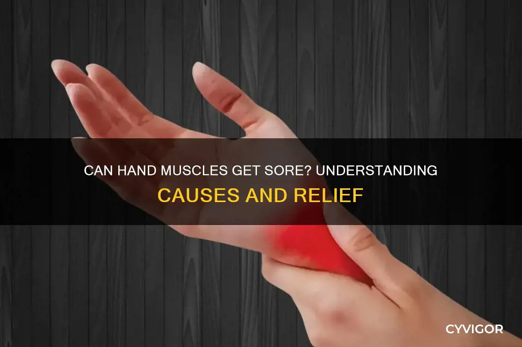 is it possible to have sore hand muscles