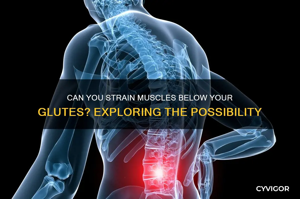is it possible to pull a muscle below your ass