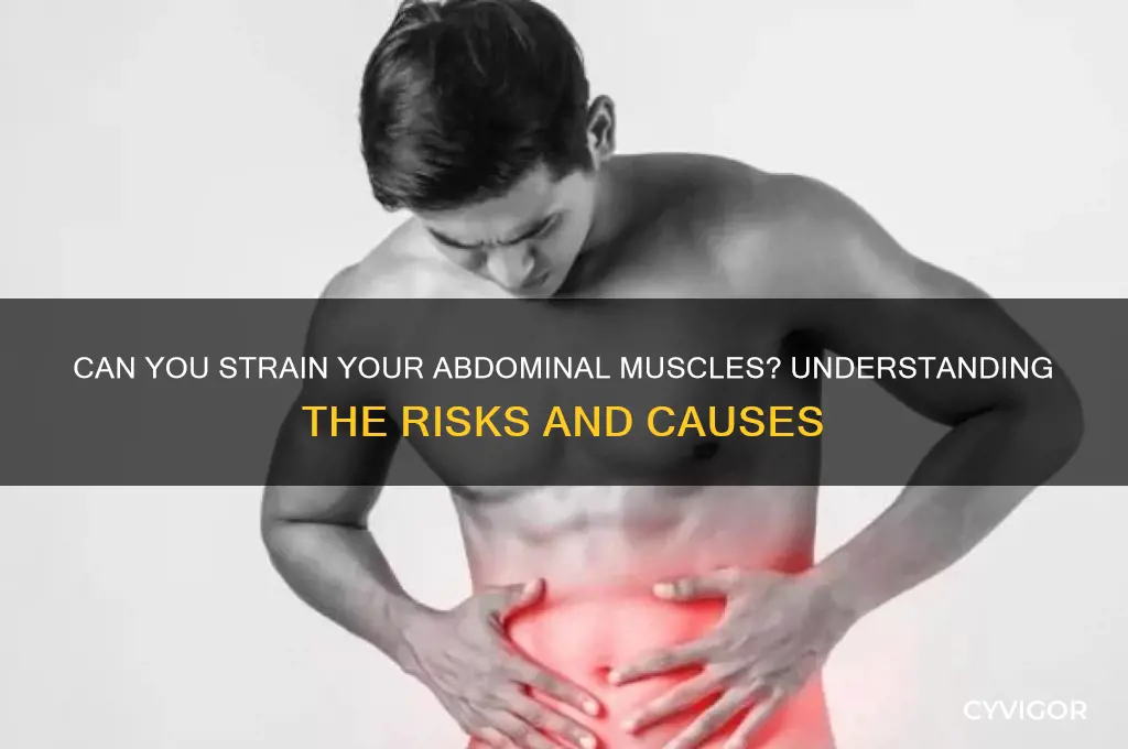 is it possible to pull a muscle in your abdomen