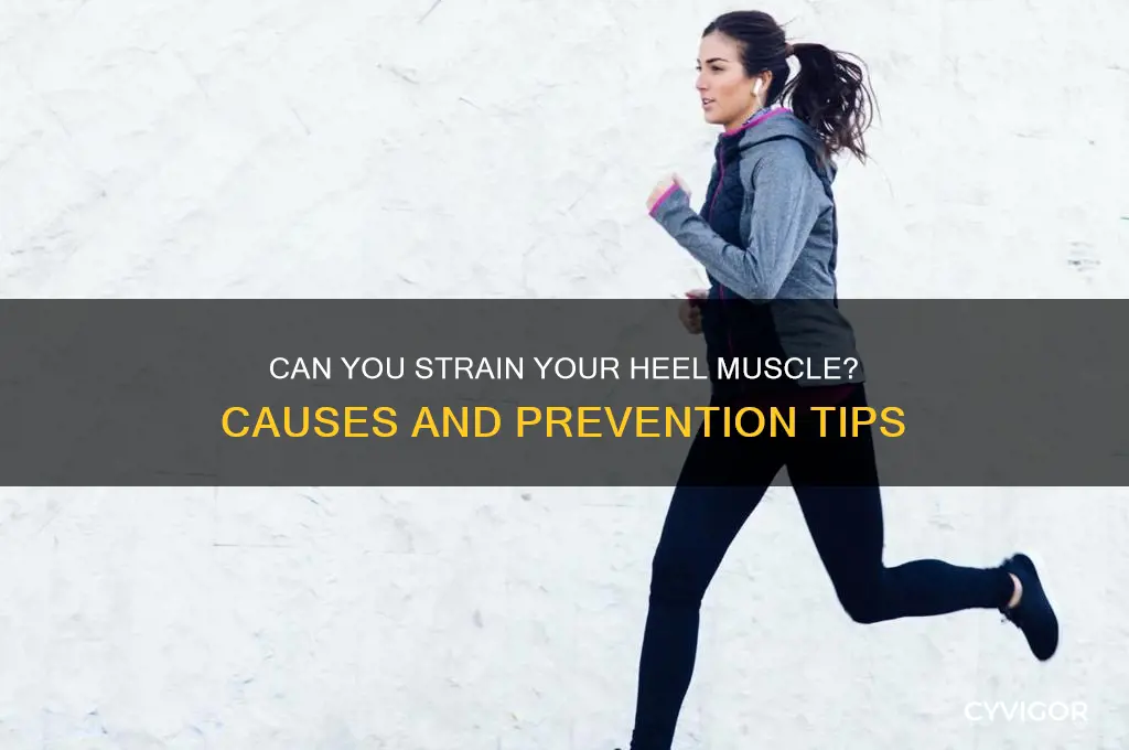 is it possible to pull a muscle in your heel