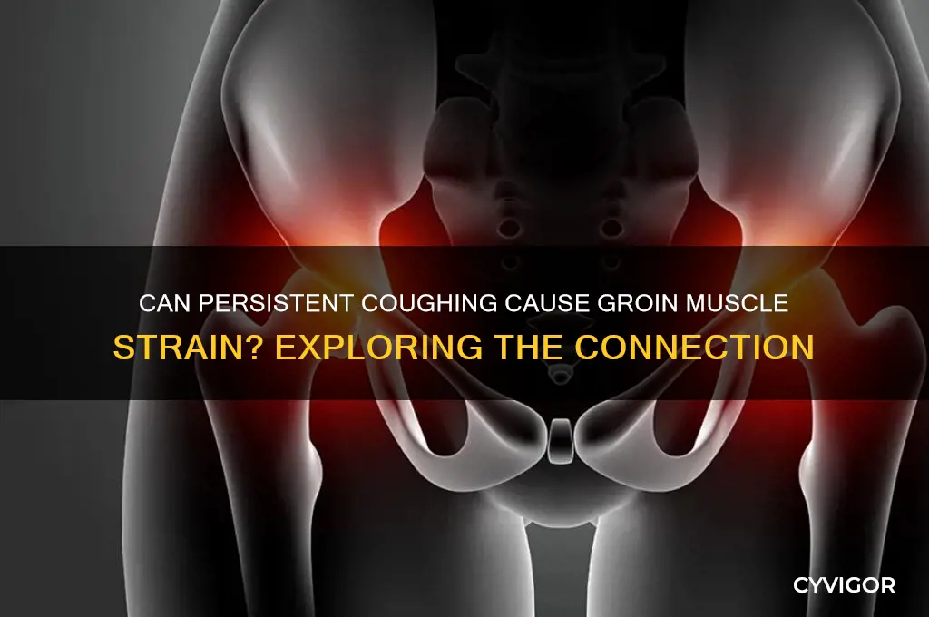 is it possible to pull muscle in groin from coughing
