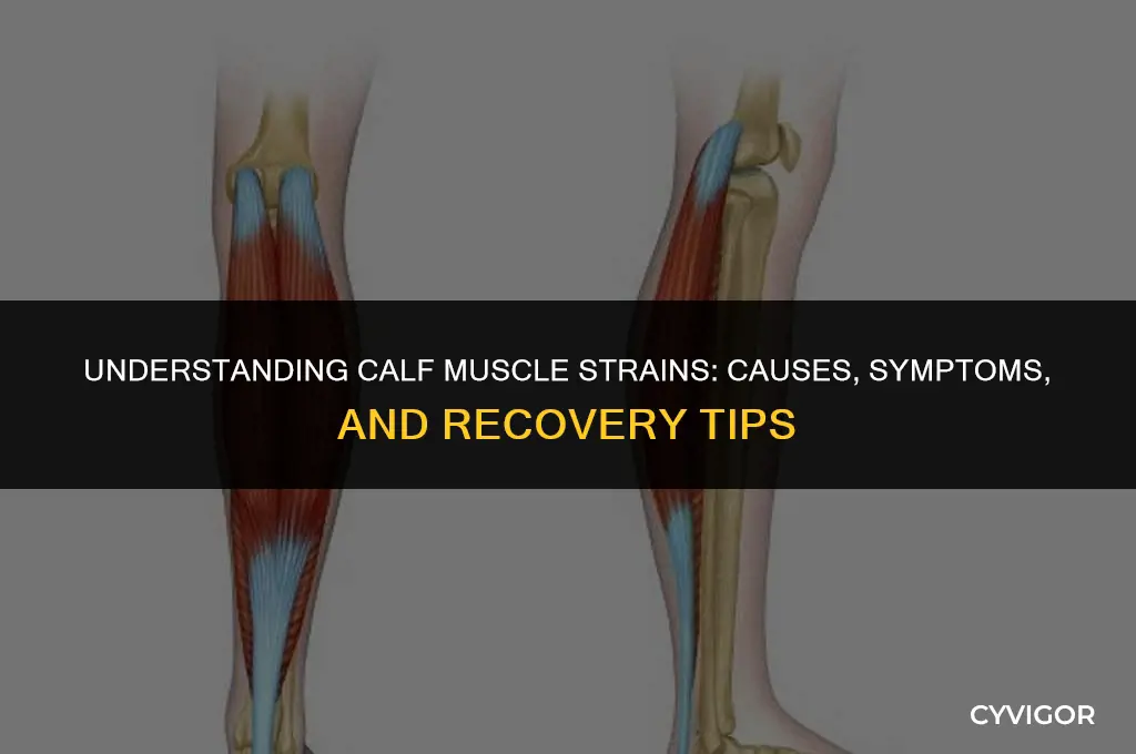 is it possible to sprain your calf muscle