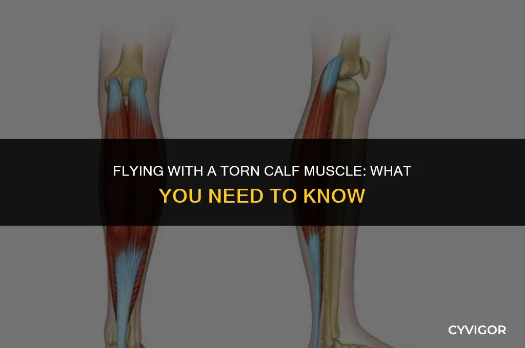 is it safe to fly with a torn calf muscle