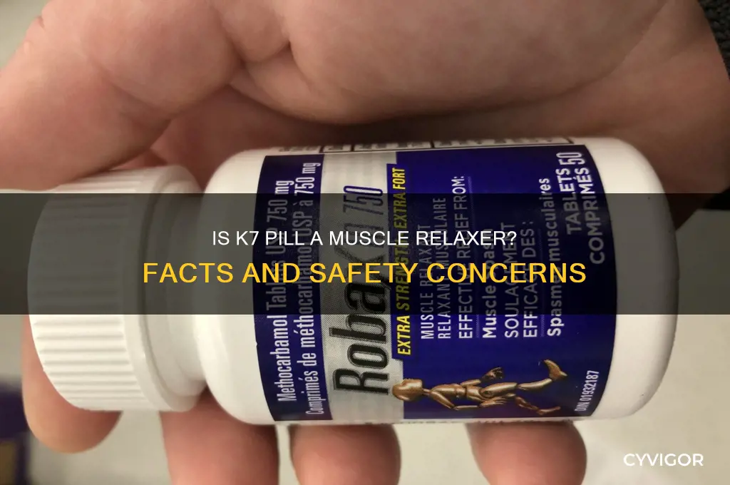is k7 pill a muscle relaxer