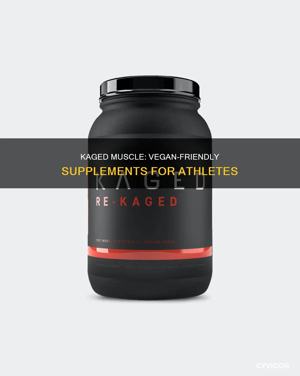is kaged muscle vegan
