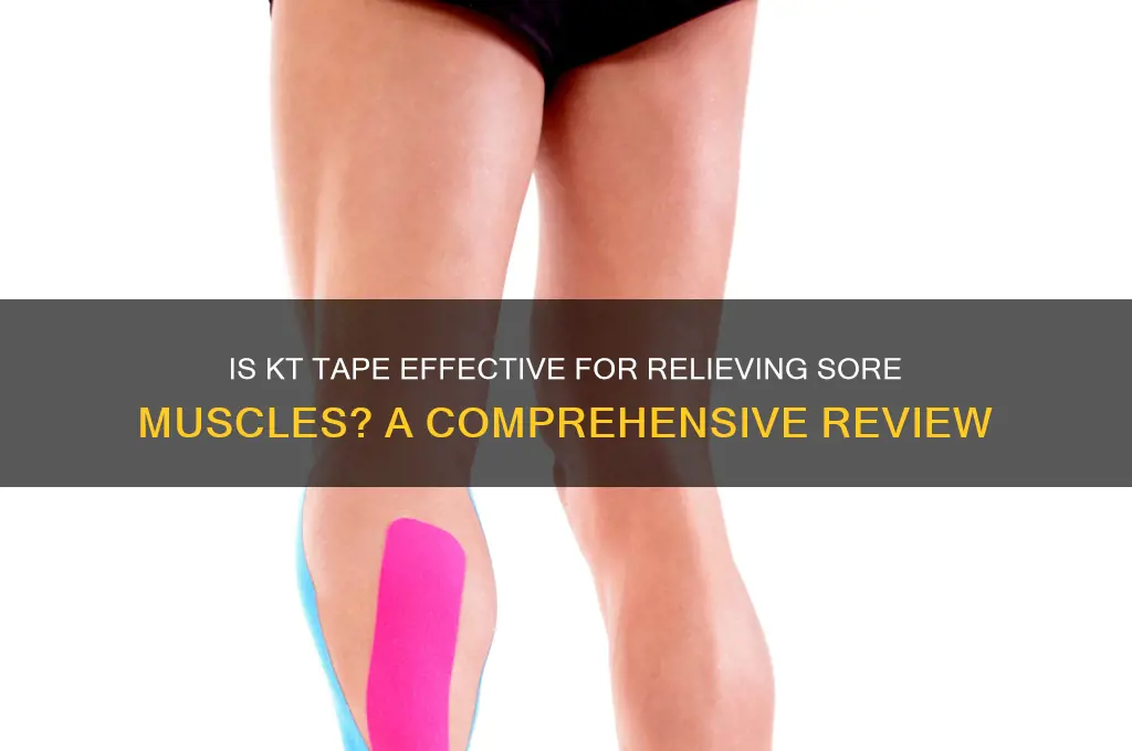 is kt tape good for sore muscles