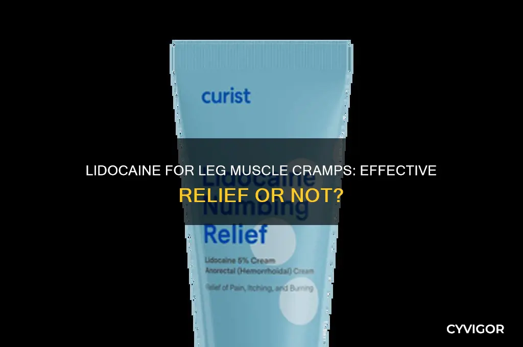 is lidocaine good for muscle leg cramps
