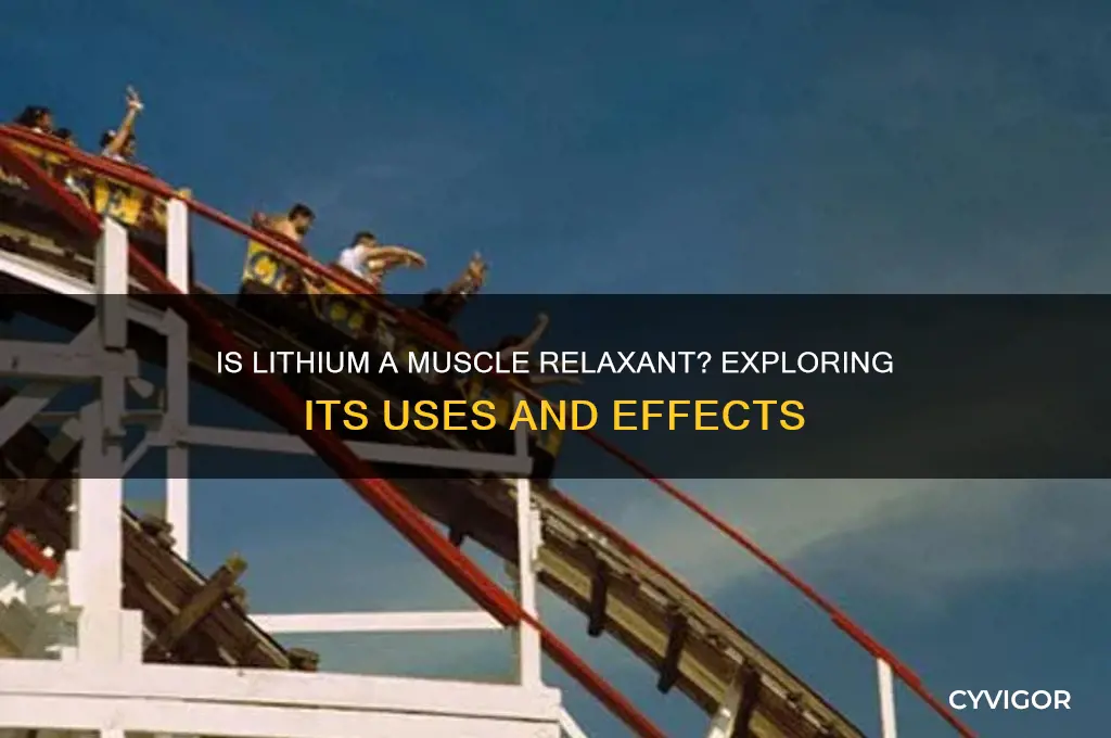 is lithium a muscle relaxant