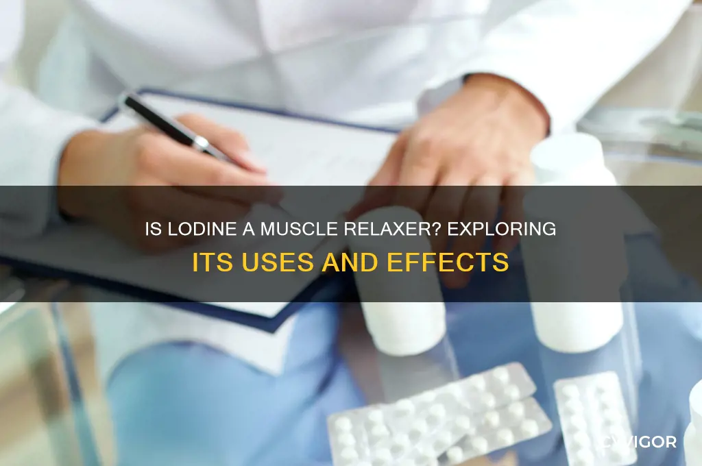 is lodine a muscle relaxer
