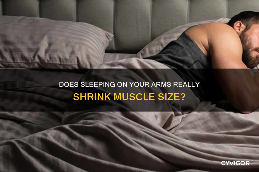 is lying on your arms reduce your muscles