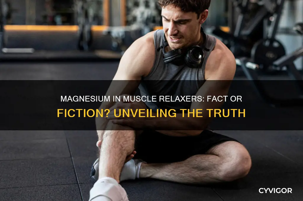 is magnesium an ingredient in muscle relaxers