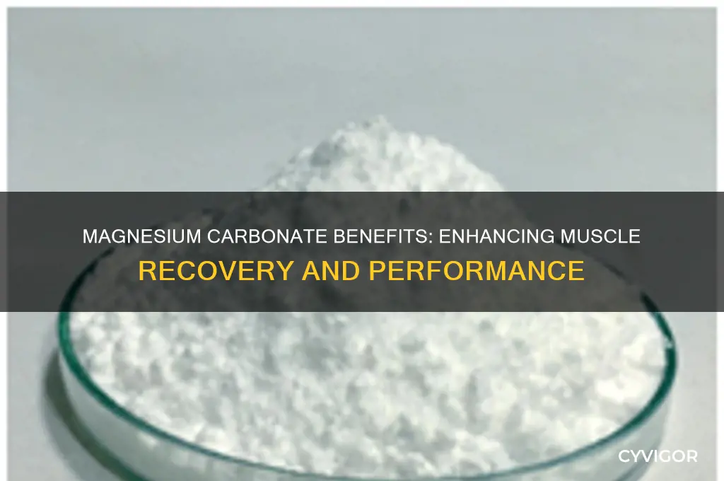 is magnesium carbonate good for muscles