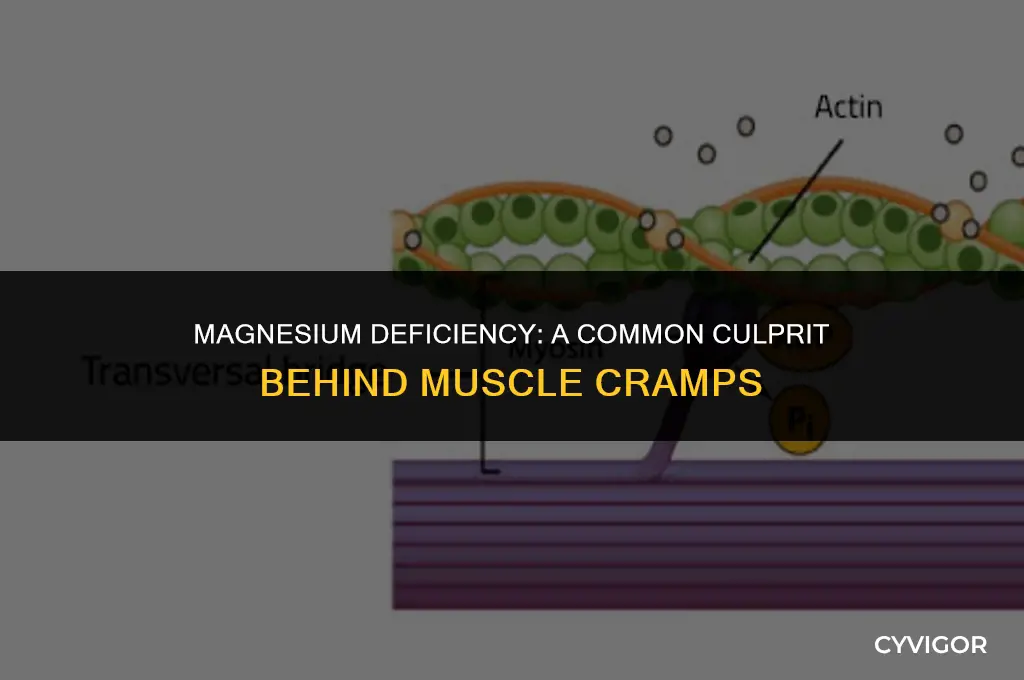 is magnesium common with muscle cramps