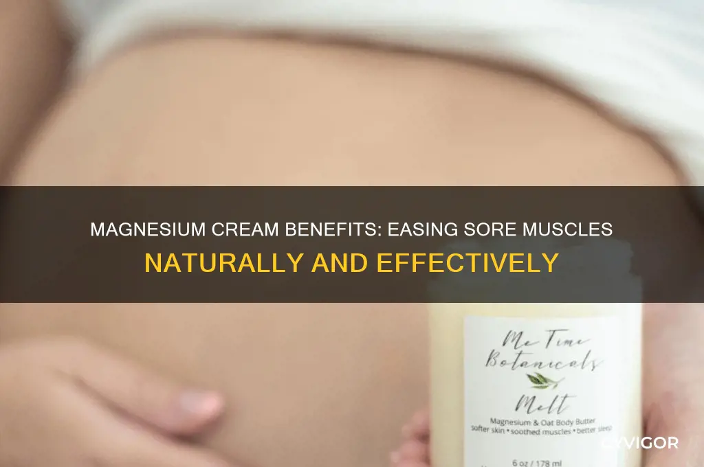 is magnesium cream good for sore muscles
