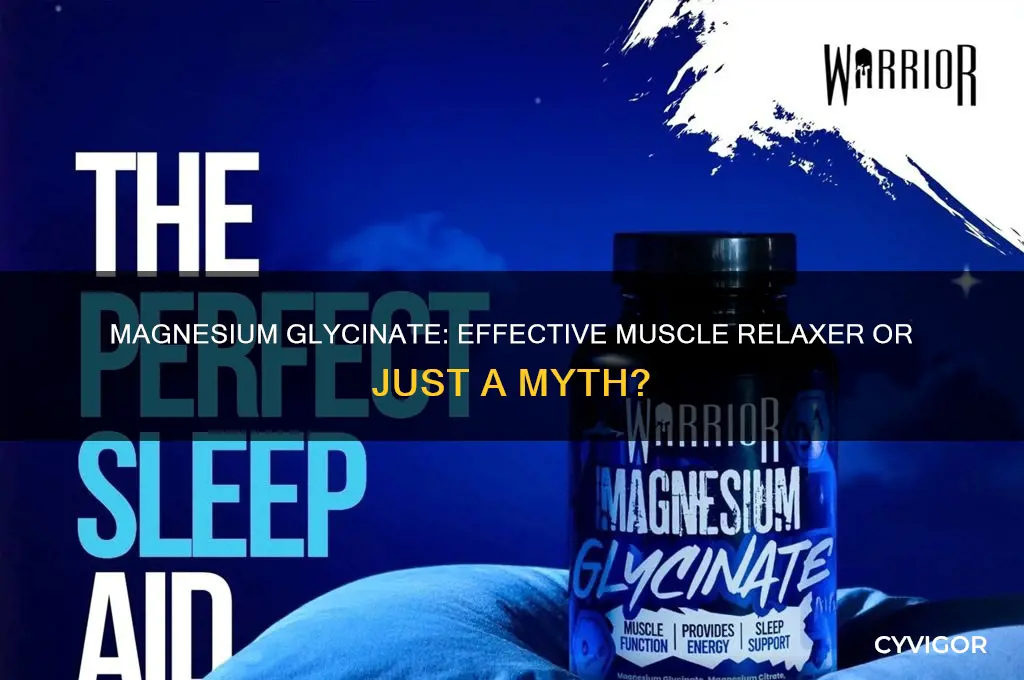 is magnesium glycinate a muscle relaxer
