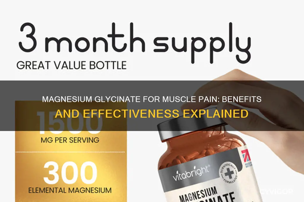 is magnesium glycinate good for muscle pain