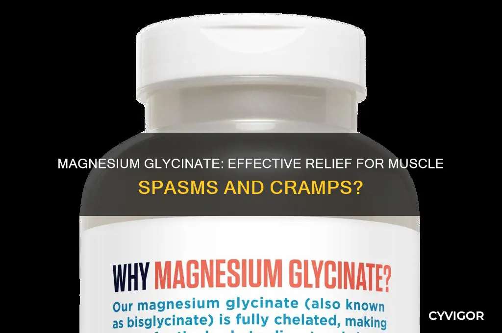 is magnesium glycinate good for muscle spasms